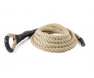 Climbing rope with loop