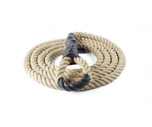 Climbing rope with loop